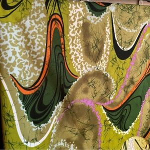 Groovy Green Spilke Vintage Fabric